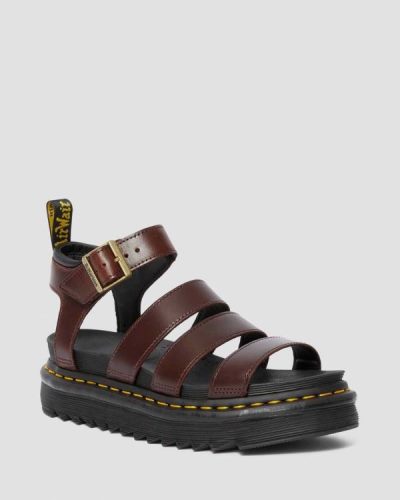 Sandalias Dr Martens Blaire Brando Cuero Gladiator Para Mujer DR9435M